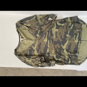 Express camo v neck shirt